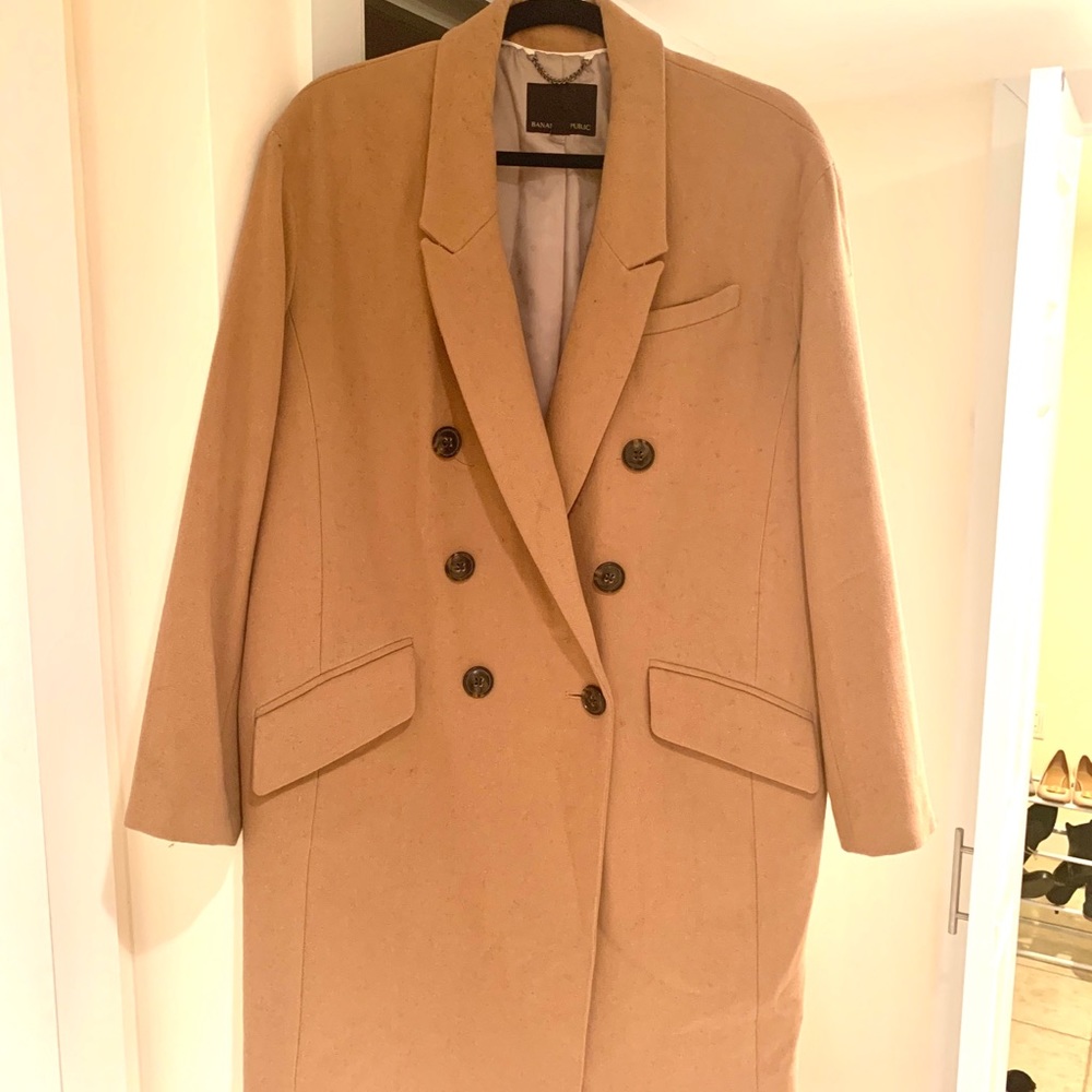 Wool camel coat - banana republic